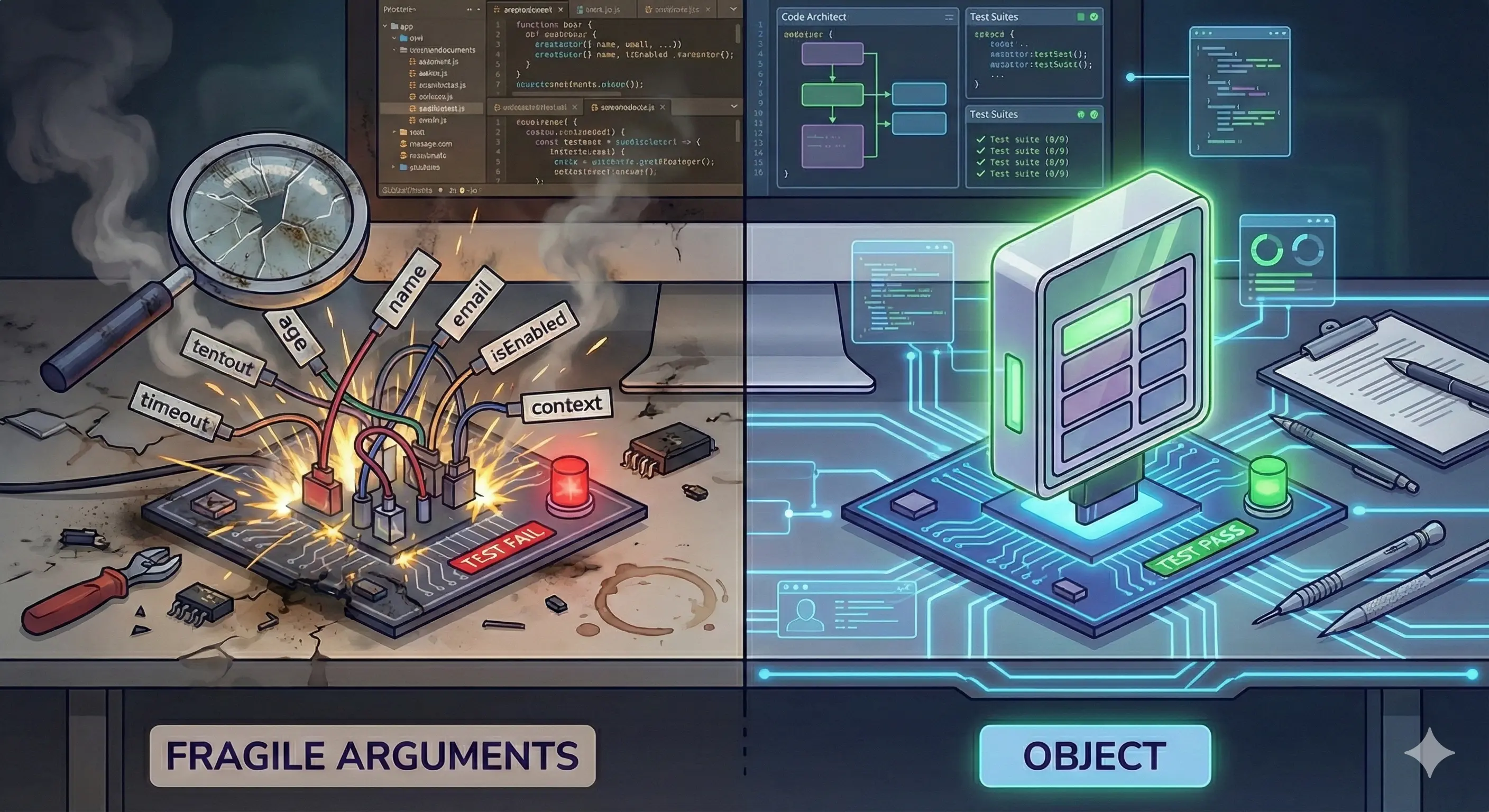 Cover Image for Waarom 'Function Arguments' de stille moordenaar zijn van je teststrategie